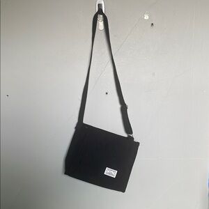 Niction The Crimie Registered Trademark Black Corduroy Crossbody Tote Purse Y2K